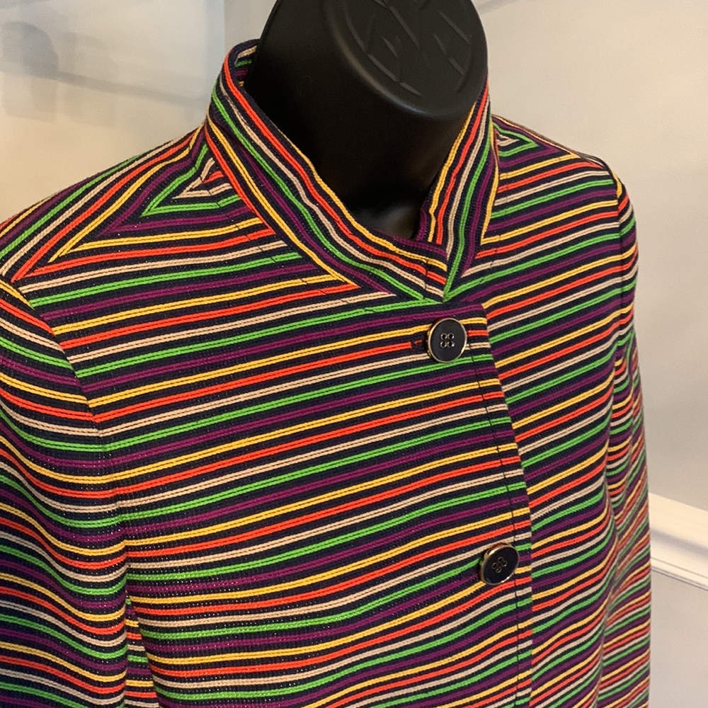 Talbots Striped Cotton Jacket Size 10
